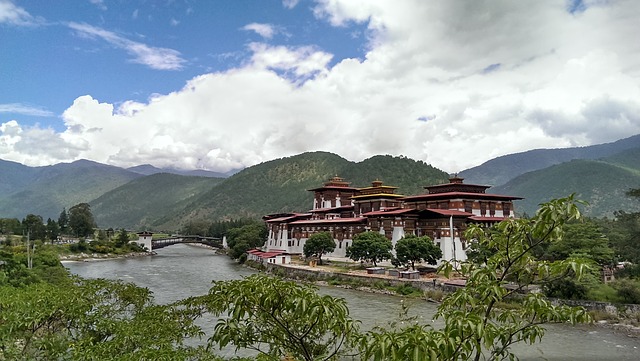 punakha city in bhutan