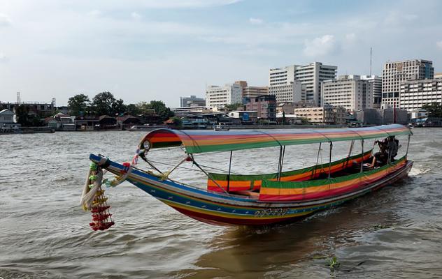 kok river in chiang rai thailand