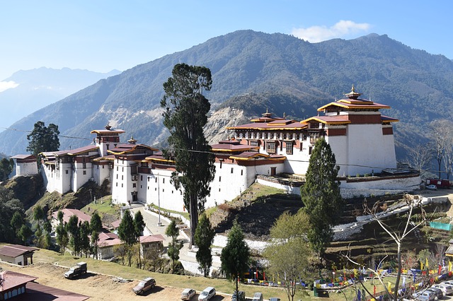 trongsa town in bhutan